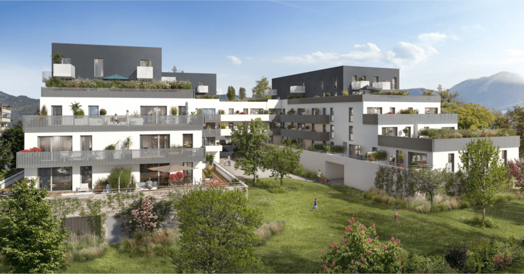 immobilier-cluses-façade-résidence-balcon-jardin