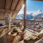 immobilier notre dame de bellecombe-terrassenmeublée vue sur les montagnes